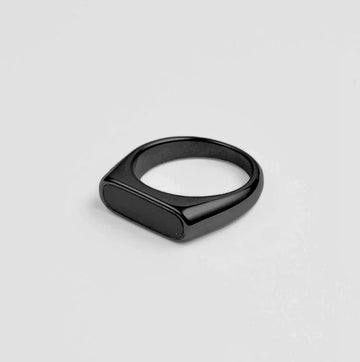 Epoxy Black Ring For Men/Women By پرانی یاد