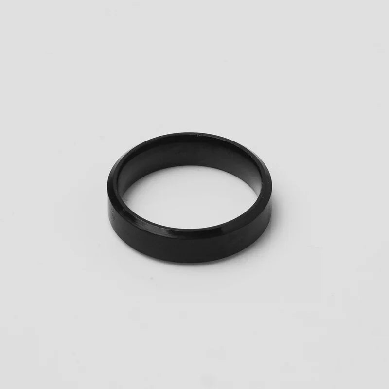 Matte Stroked Black Ring For Men/Women By پرانی یاد