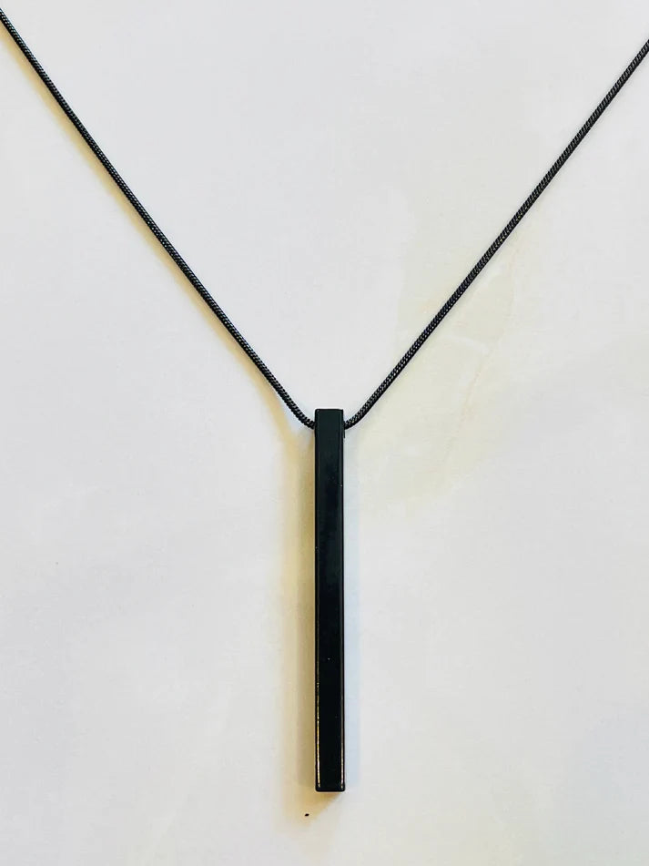 Bar Pendant Black For Men/Women By پرانی یاد